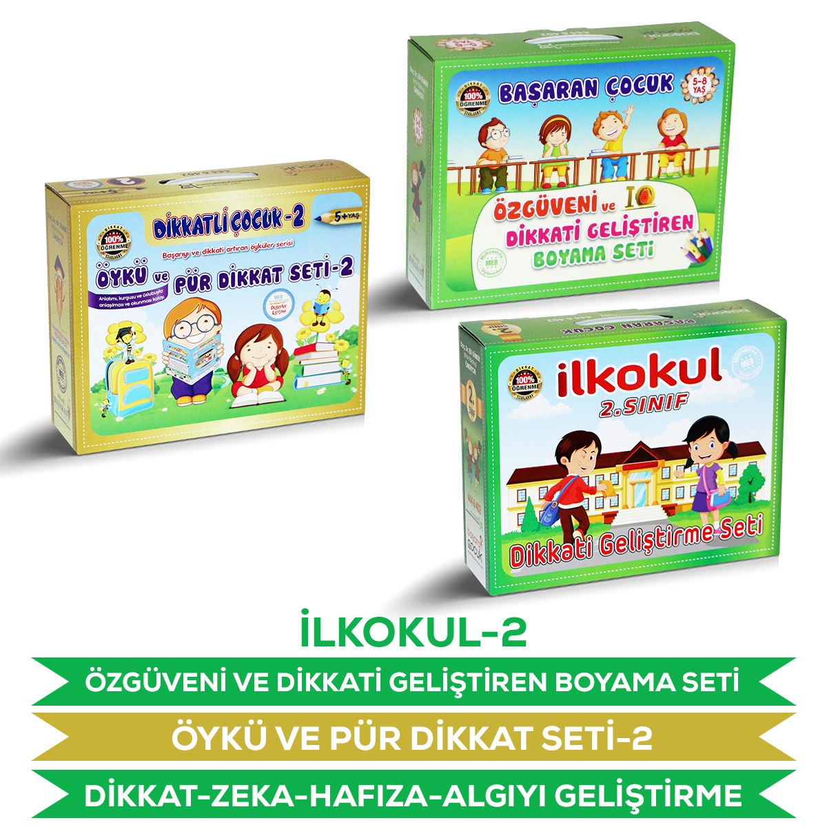 2-Sınıf Dikkat Zeka Öykü Özgüven Seti