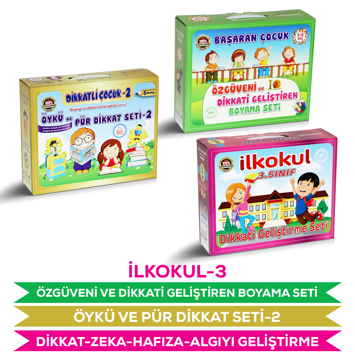 3-Sınıf Dikkat Zeka Öykü Özgüven Seti