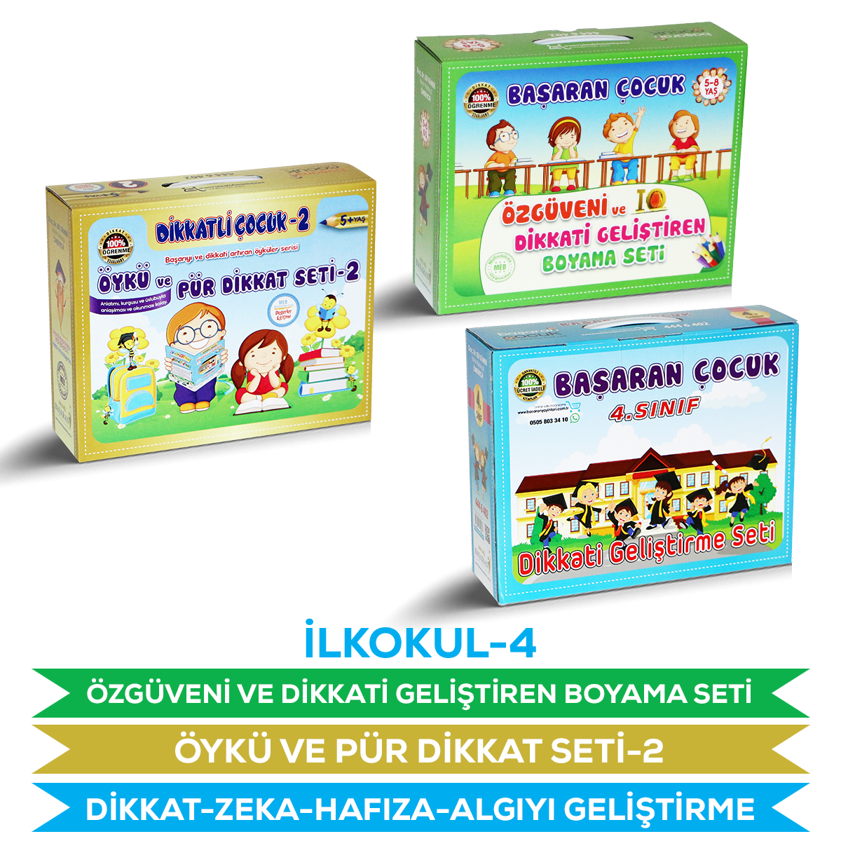 4-Sınıf Dikkat Zeka Öykü Özgüven Seti