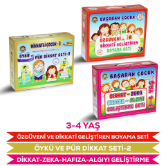 3-4 Yaş Dikkat Zeka Öykü Özgüven Seti