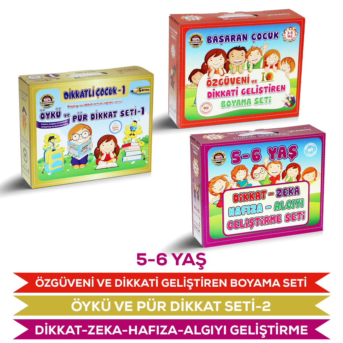 5-6 Yaş Dikkat Zeka Öykü Özgüven Seti